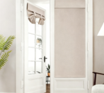 Linen French Door Curtain (Full Blackout, Farmhouse Style, Privacy & Thermal)