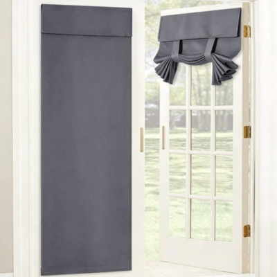 Self-Adhesive, Drill-Free French Door Curtain (Blackout, Thermal & Privacy)