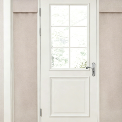 Linen Side-Window Curtain (Blackout, Thermal & Privacy For Front Door/Small Windows)